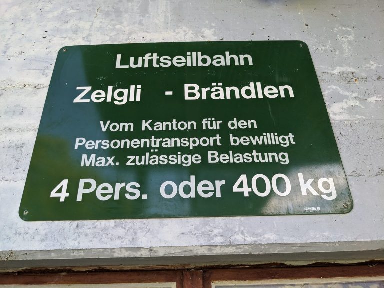 Luftseilbahn Zelgli – Brändlen — Bild 4