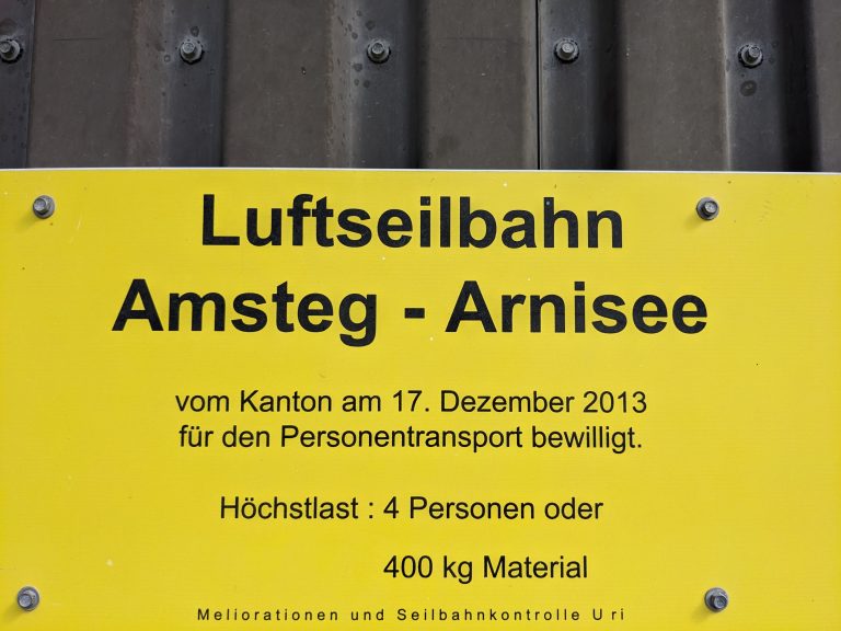 Luftseilbahn Amsteg – Arnisee — Bild 3